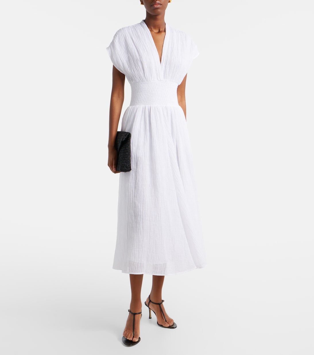 Linen and cotton midi dress | Tory Burch