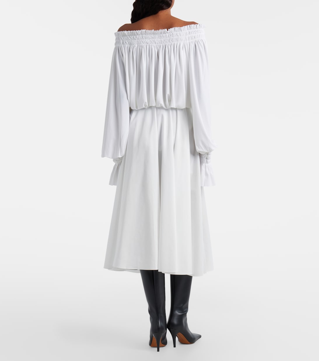 High-rise midi skirt | Norma Kamali