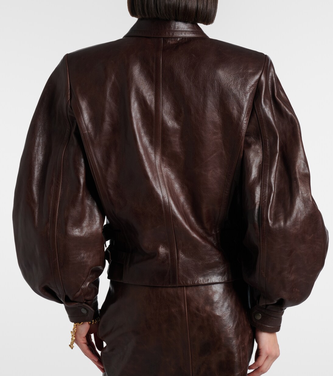 Leather biker jacket | Saint Laurent