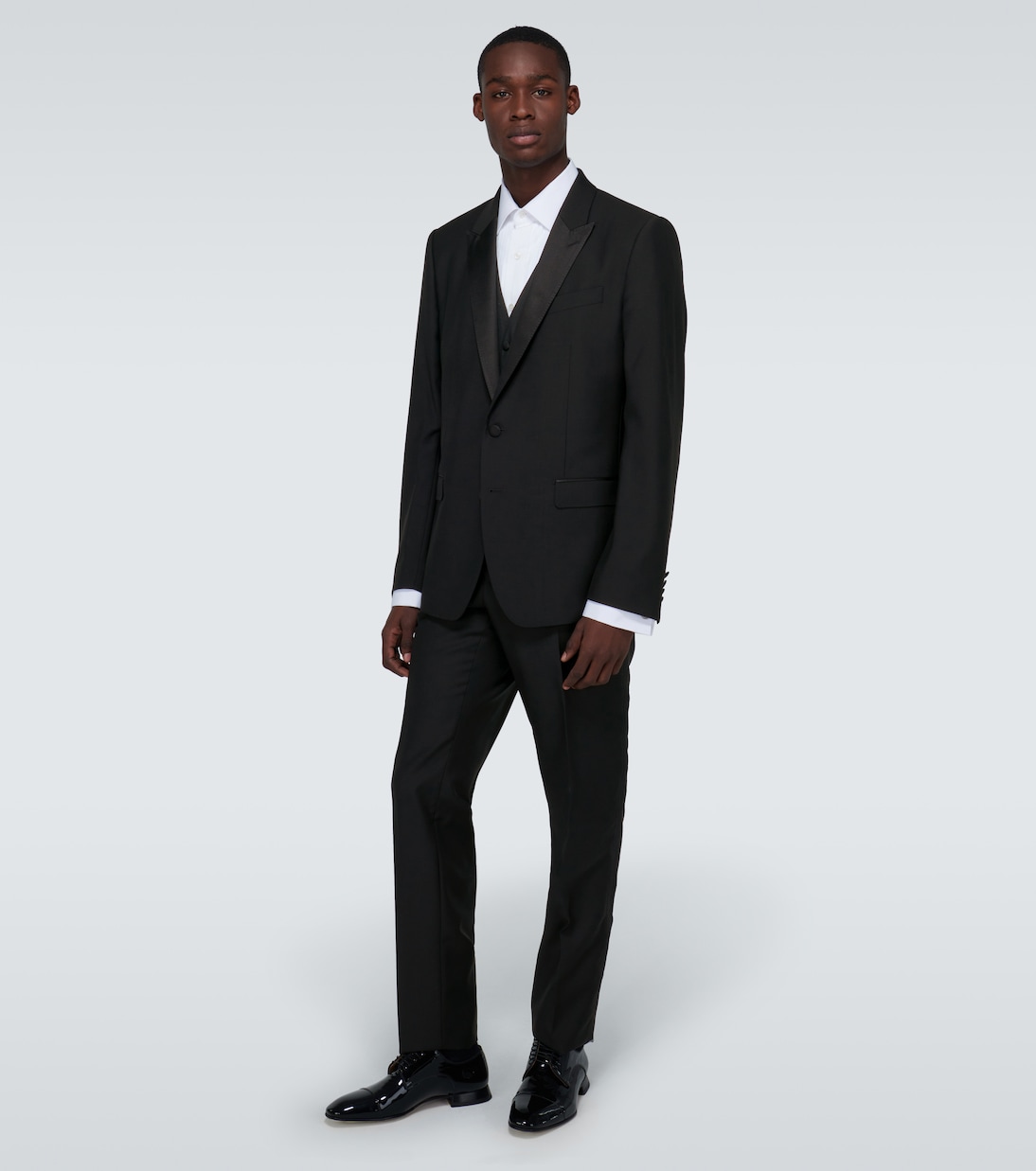 Three-piece wool and silk-blend tuxedo | Dolce&Gabbana