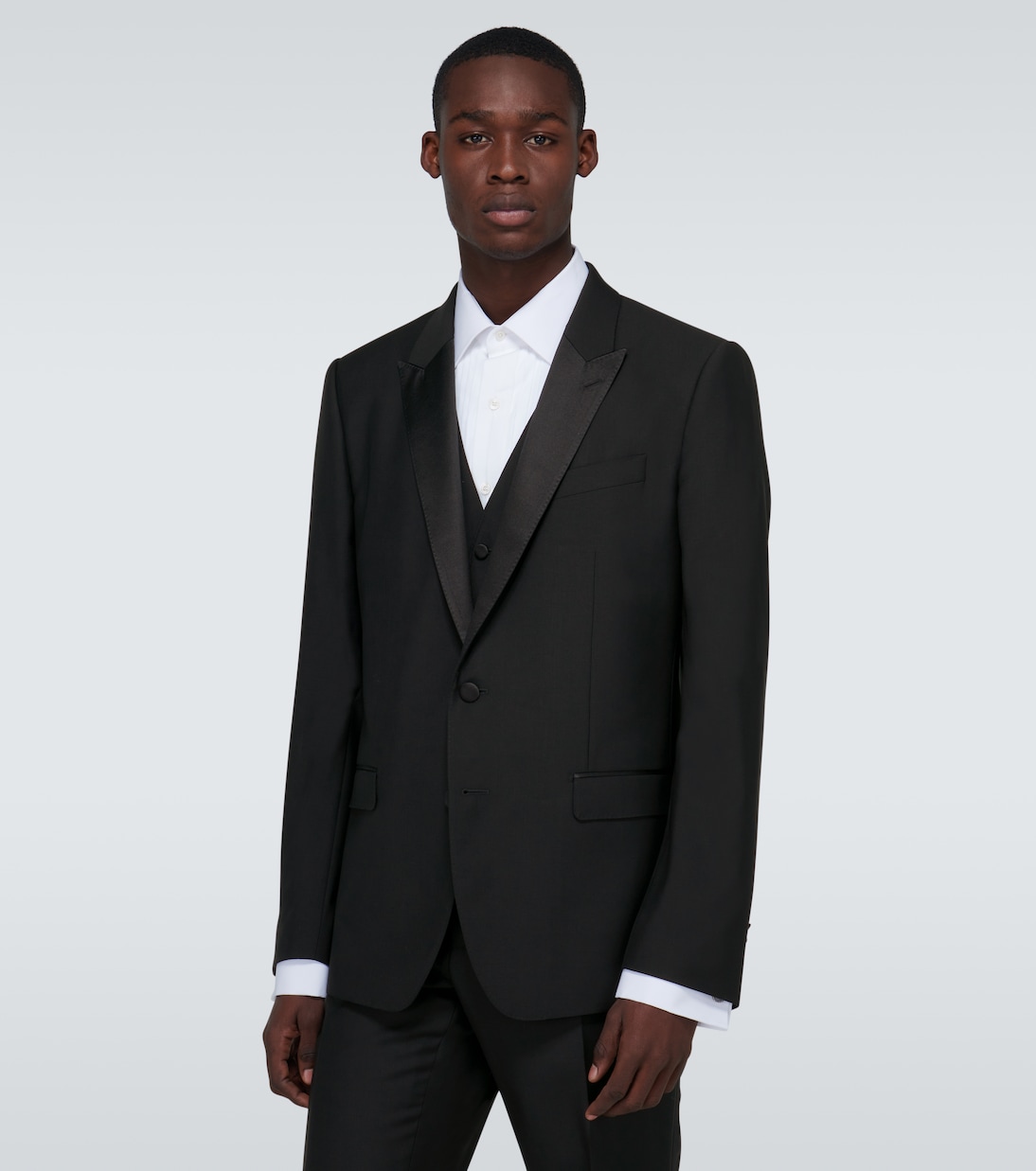 Three-piece wool and silk-blend tuxedo | Dolce&Gabbana