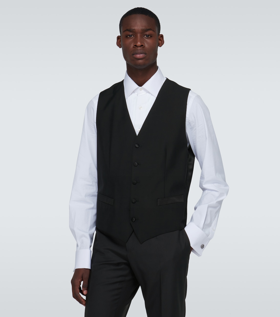 Three-piece wool and silk-blend tuxedo | Dolce&Gabbana