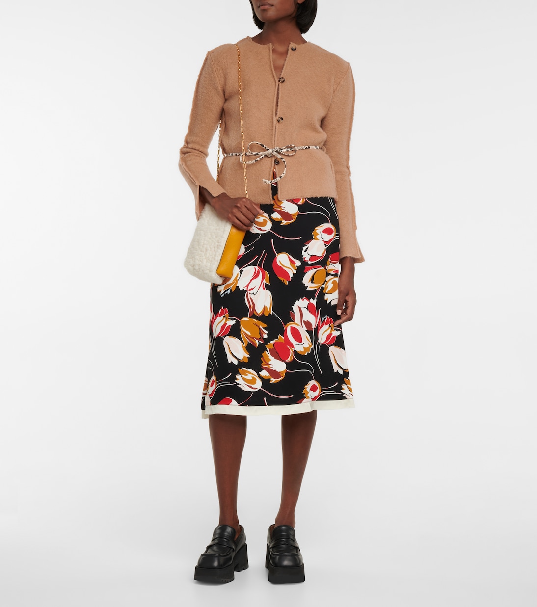 Belted wool and cashmere cardigan | Marni