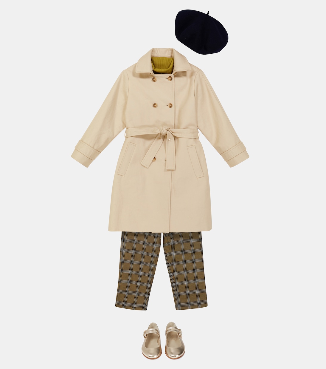 Trenchcoat Tori aus Baumwolle und Leinen | Bonpoint