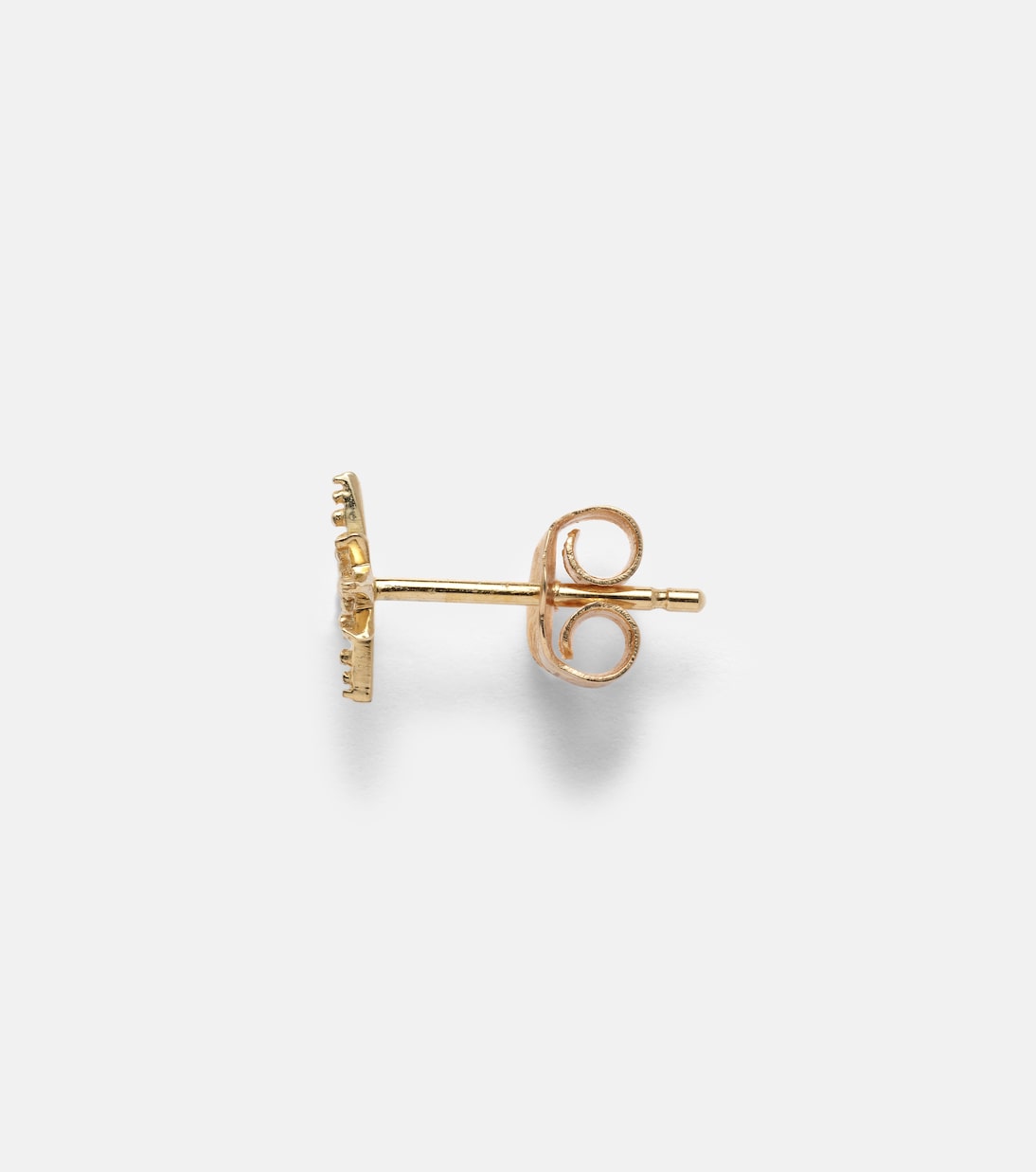 Boucle d’oreille unique Starbust en or jaune 14 ct et diamants | Sydney Evan