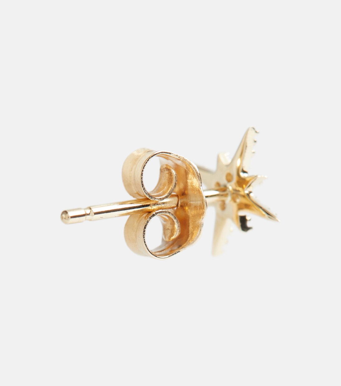 Boucle d’oreille unique Starbust en or jaune 14 ct et diamants | Sydney Evan