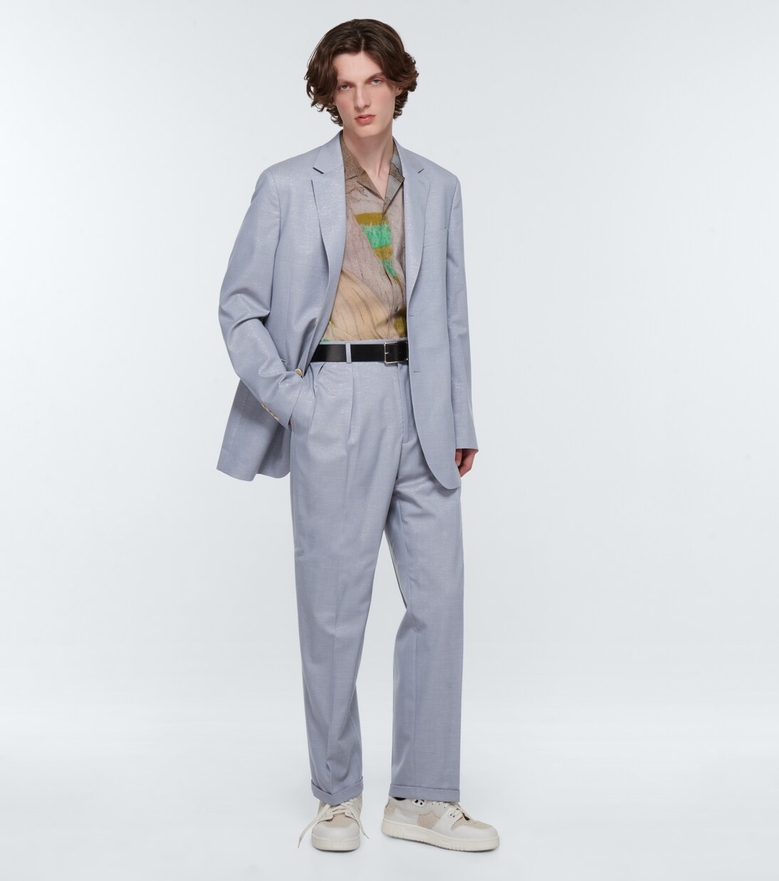 Single-breasted wool-blend blazer | Acne Studios