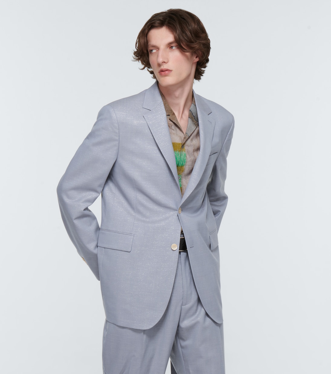 Single-breasted wool-blend blazer | Acne Studios