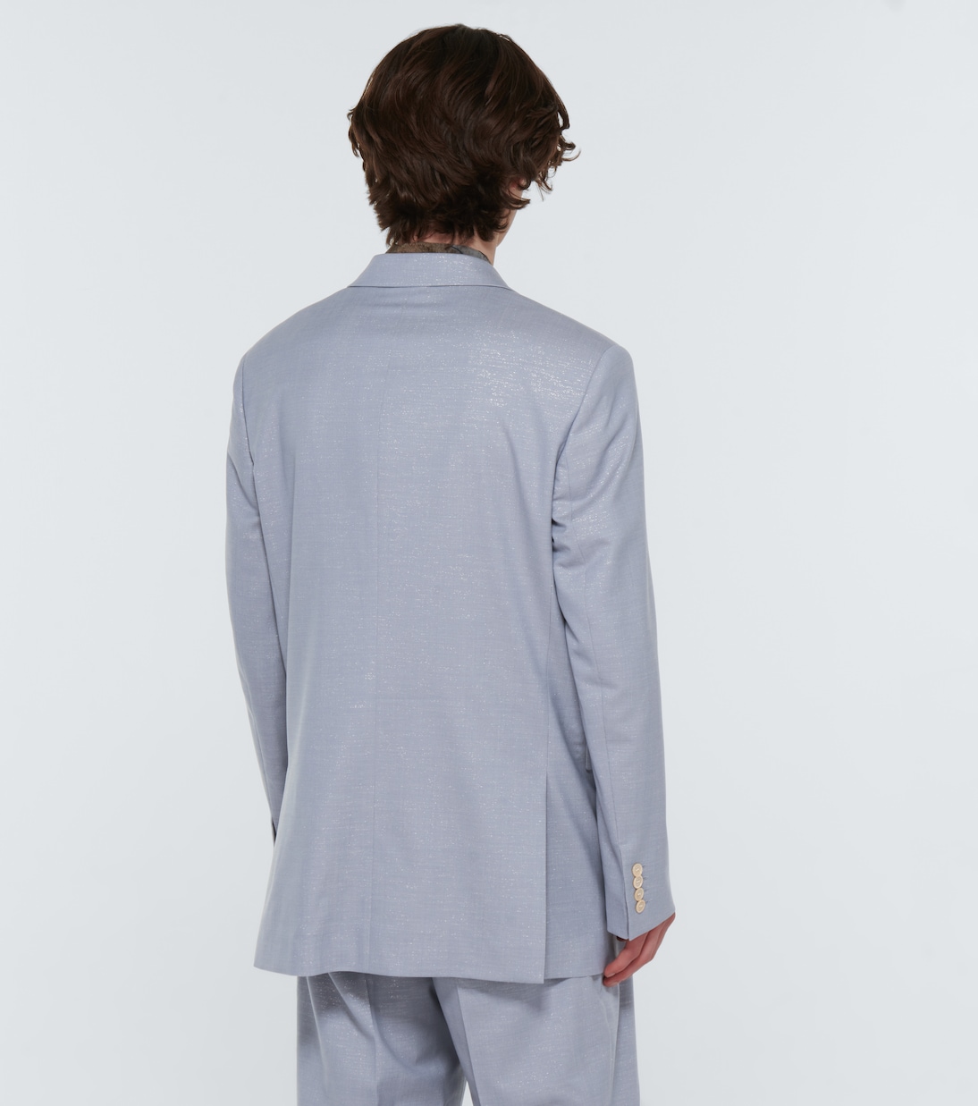 Single-breasted wool-blend blazer | Acne Studios
