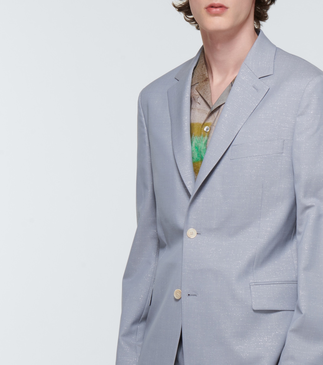 Single-breasted wool-blend blazer | Acne Studios