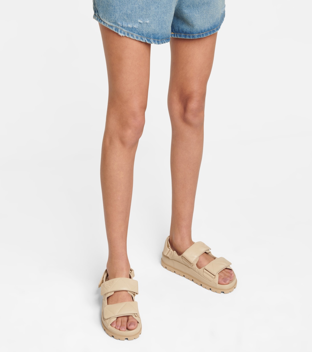 Sandalen aus Leder | Prada