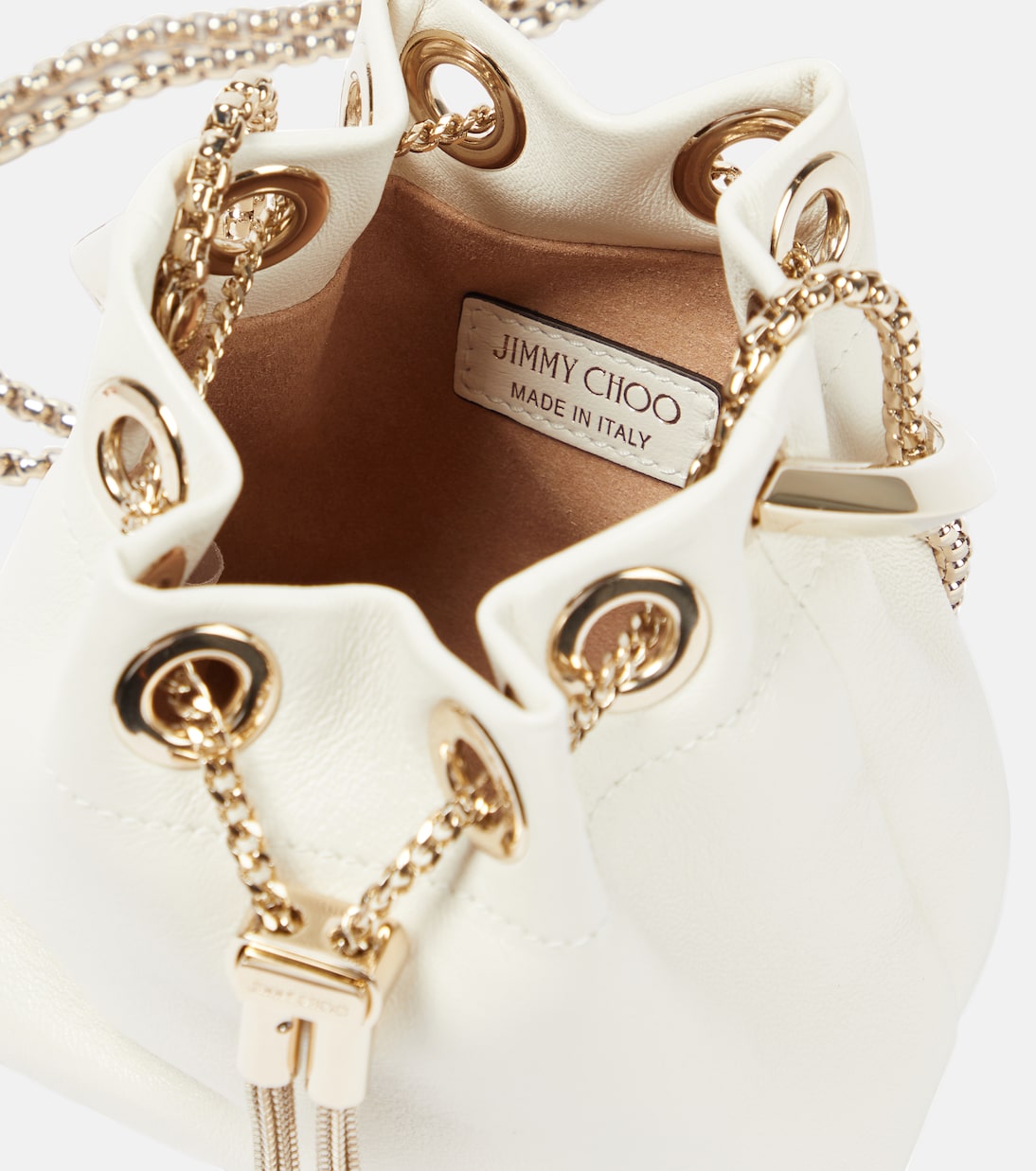 Bucket-Bag Bon Bon Micro aus Leder | Jimmy Choo