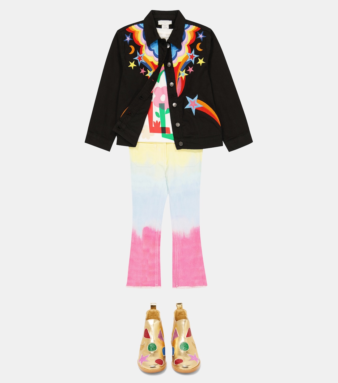 Bestickte Jeansjacke | Stella McCartney Kids