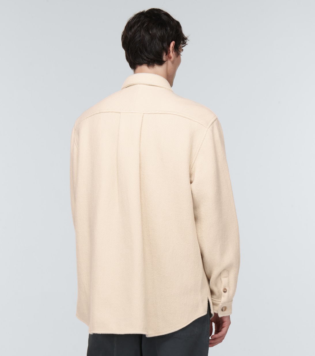 Camicia in twill di cotone e lana | King & Tuckfield