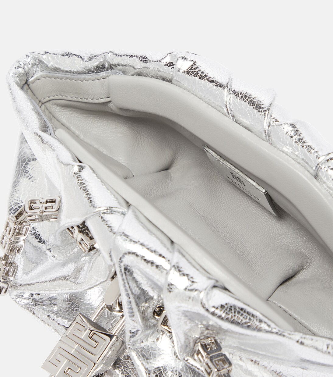 Borsa a spalla Kenny Mini in pelle metallizzata | Givenchy