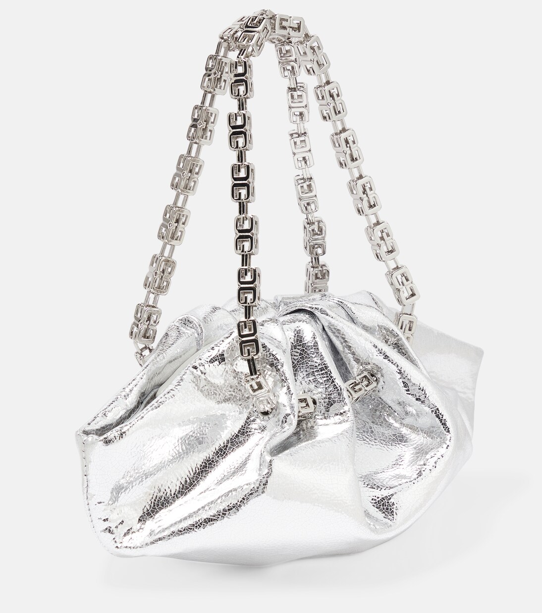 Borsa a spalla Kenny Mini in pelle metallizzata | Givenchy