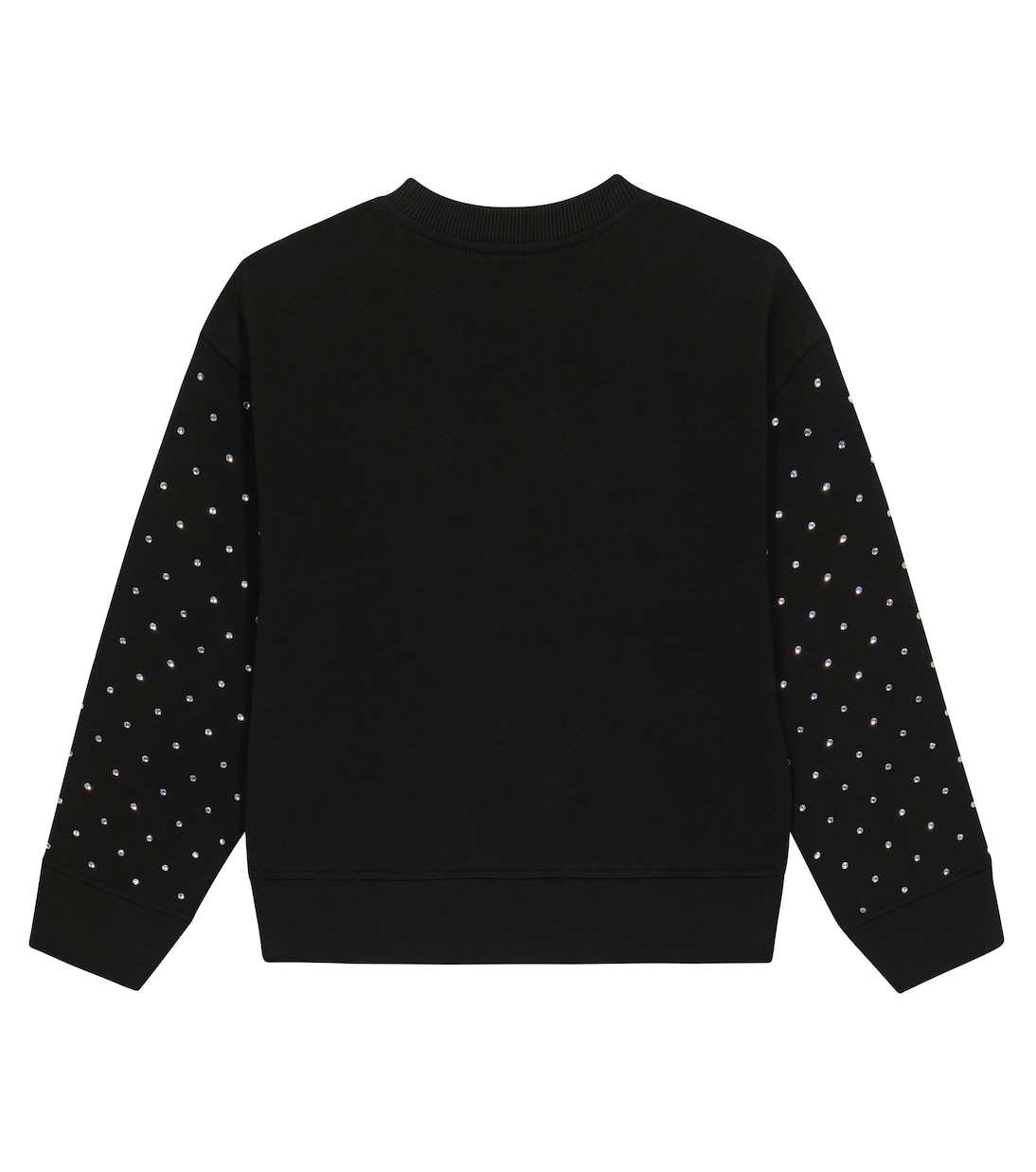 Felpa in misto cotone con cristalli | Moschino Kids