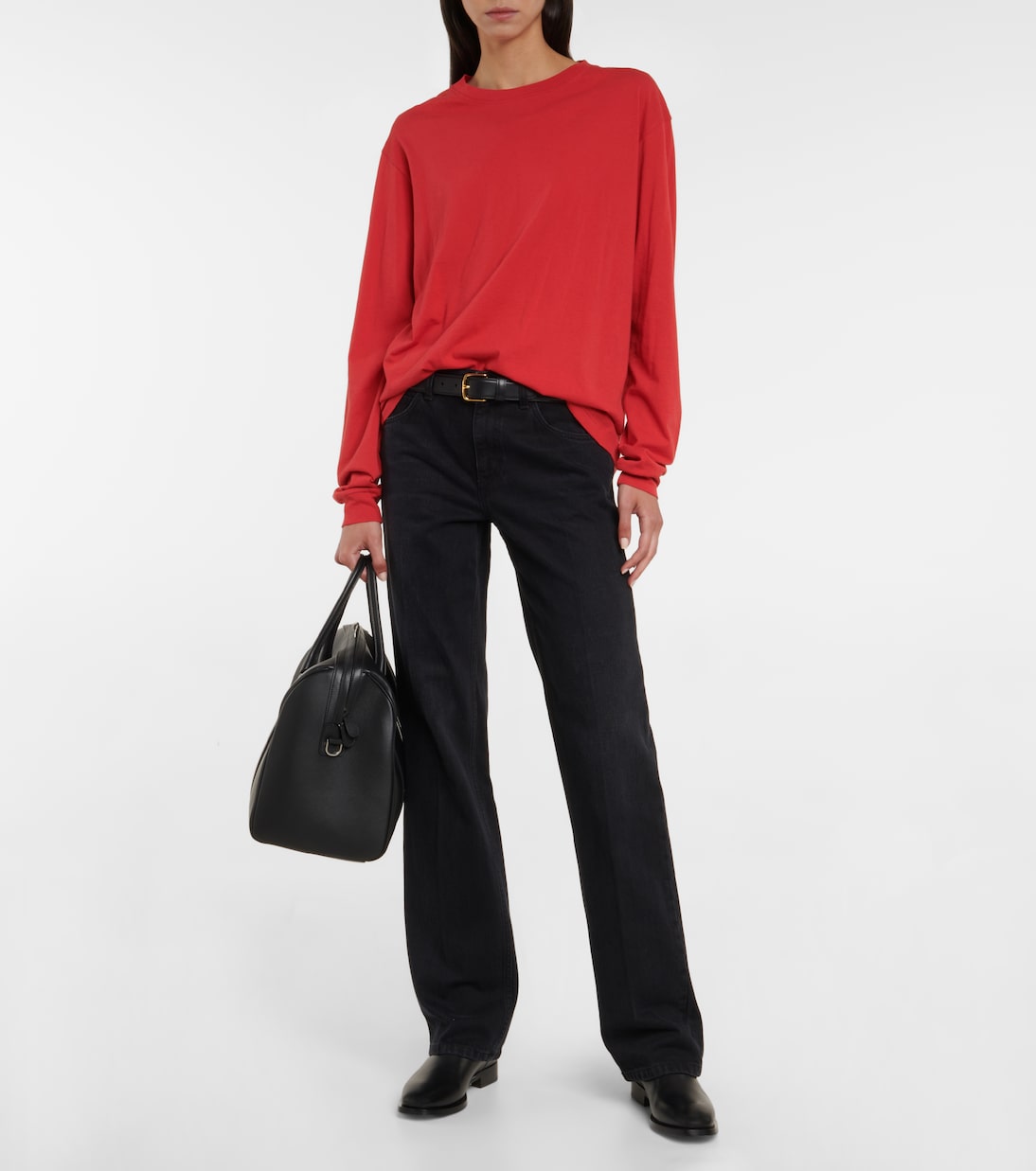 Jean droit Carlyl à taille mi-haute | The Row