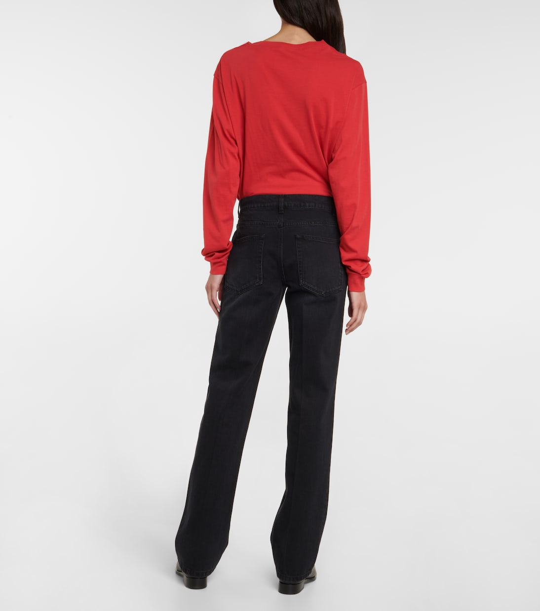 Jean droit Carlyl à taille mi-haute | The Row