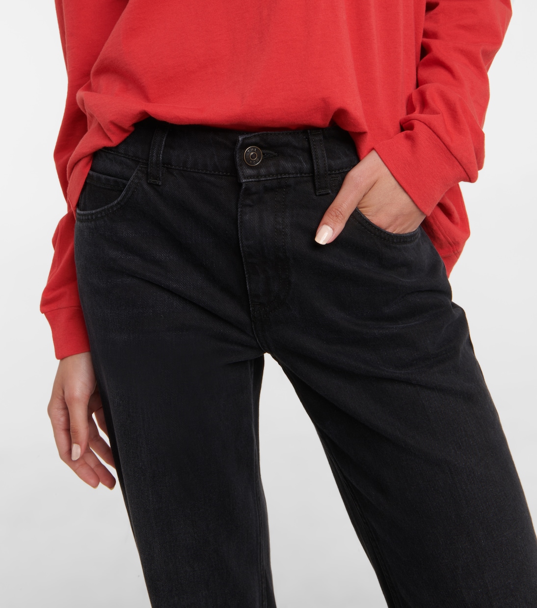 Jean droit Carlyl à taille mi-haute | The Row