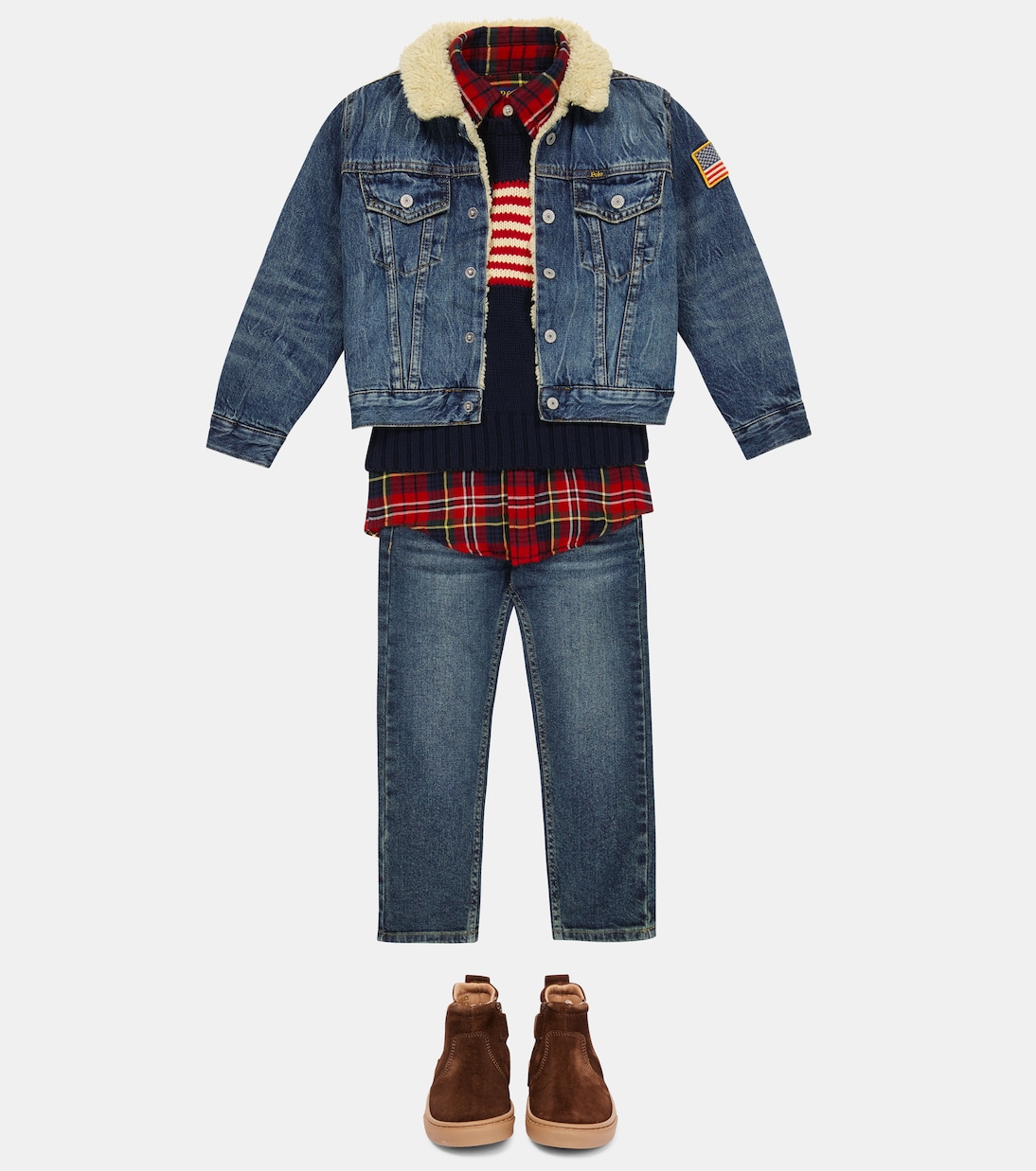 Pull intarsia en coton | Polo Ralph Lauren Kids