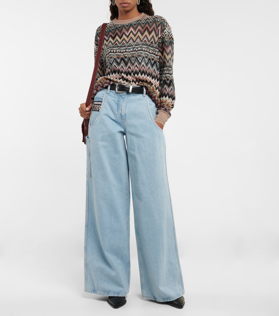 High-rise wide-leg jeans | Missoni