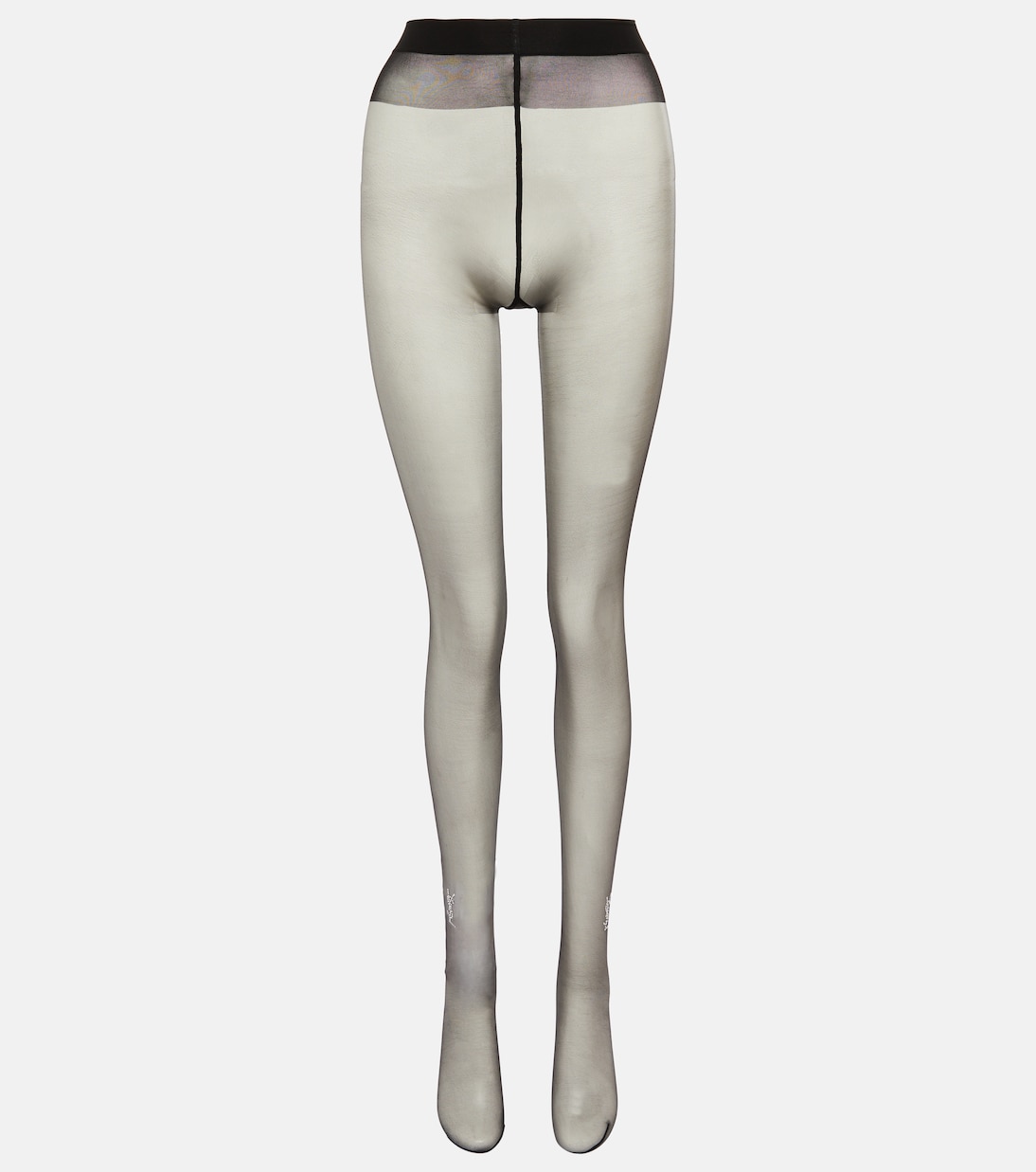 Monogram crystal-embellished tights | Saint Laurent
