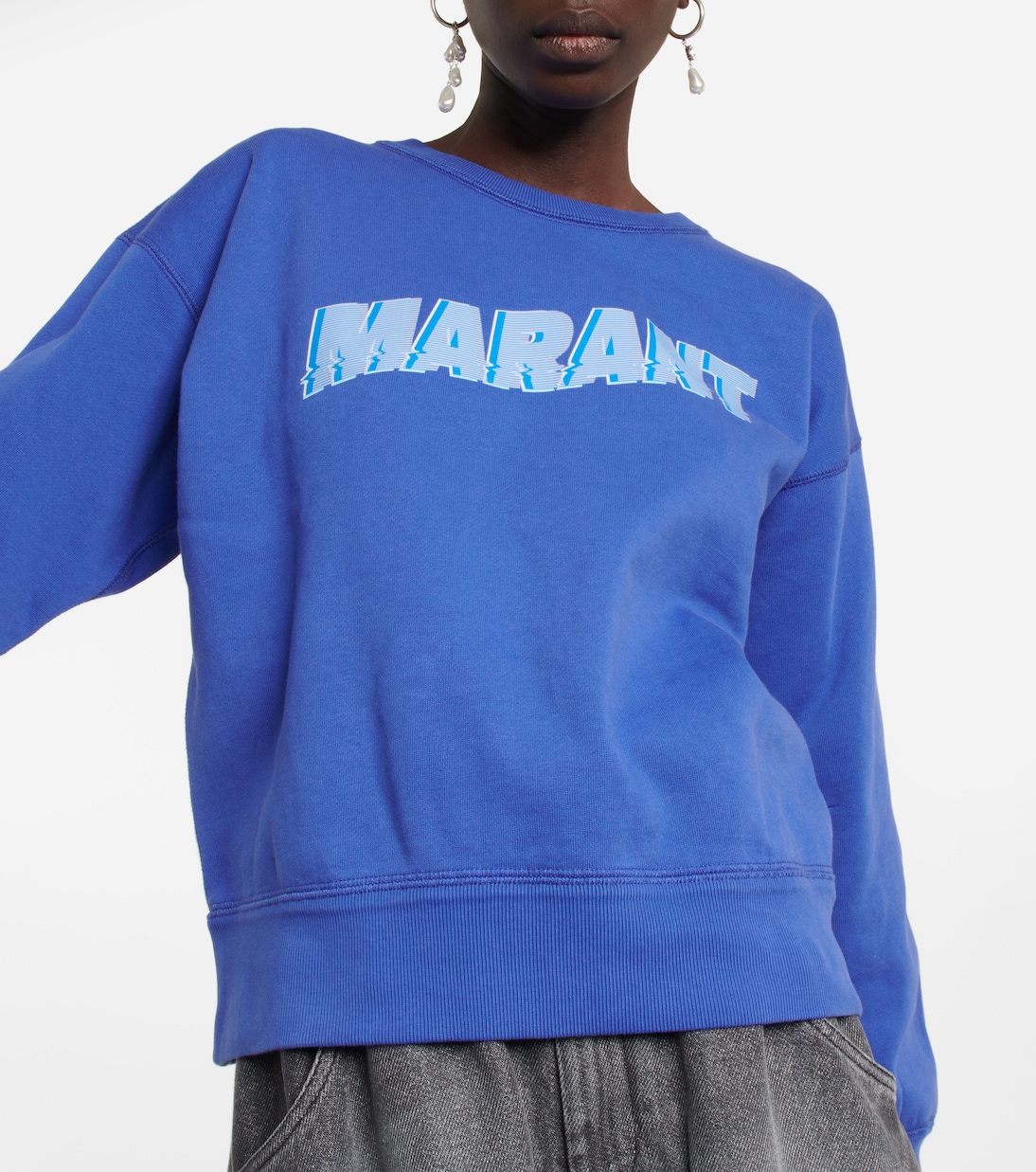 Mobyli logo cotton-blend sweatshirt | Marant Etoile