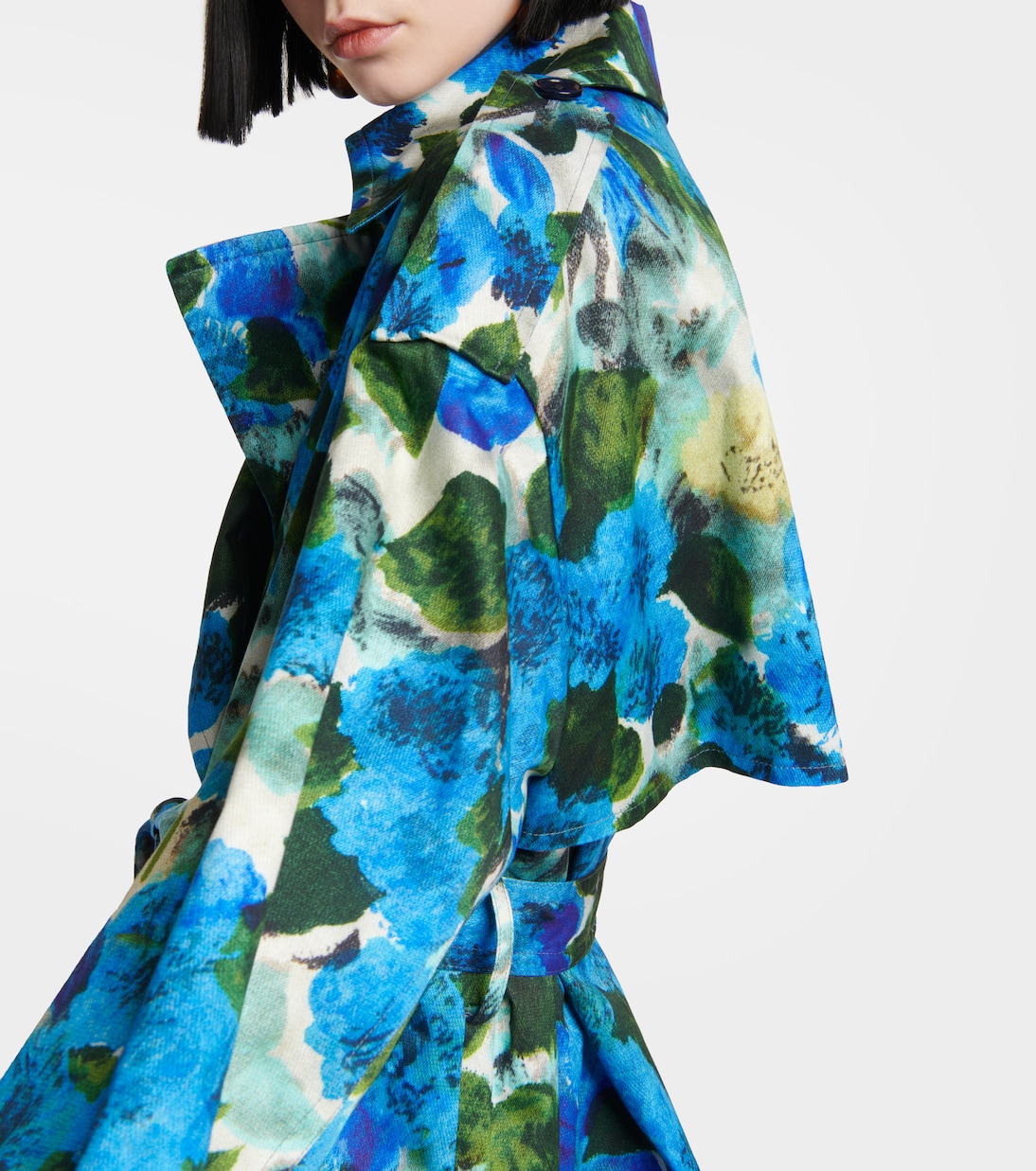 Trench in cotone con stampa | Dries Van Noten