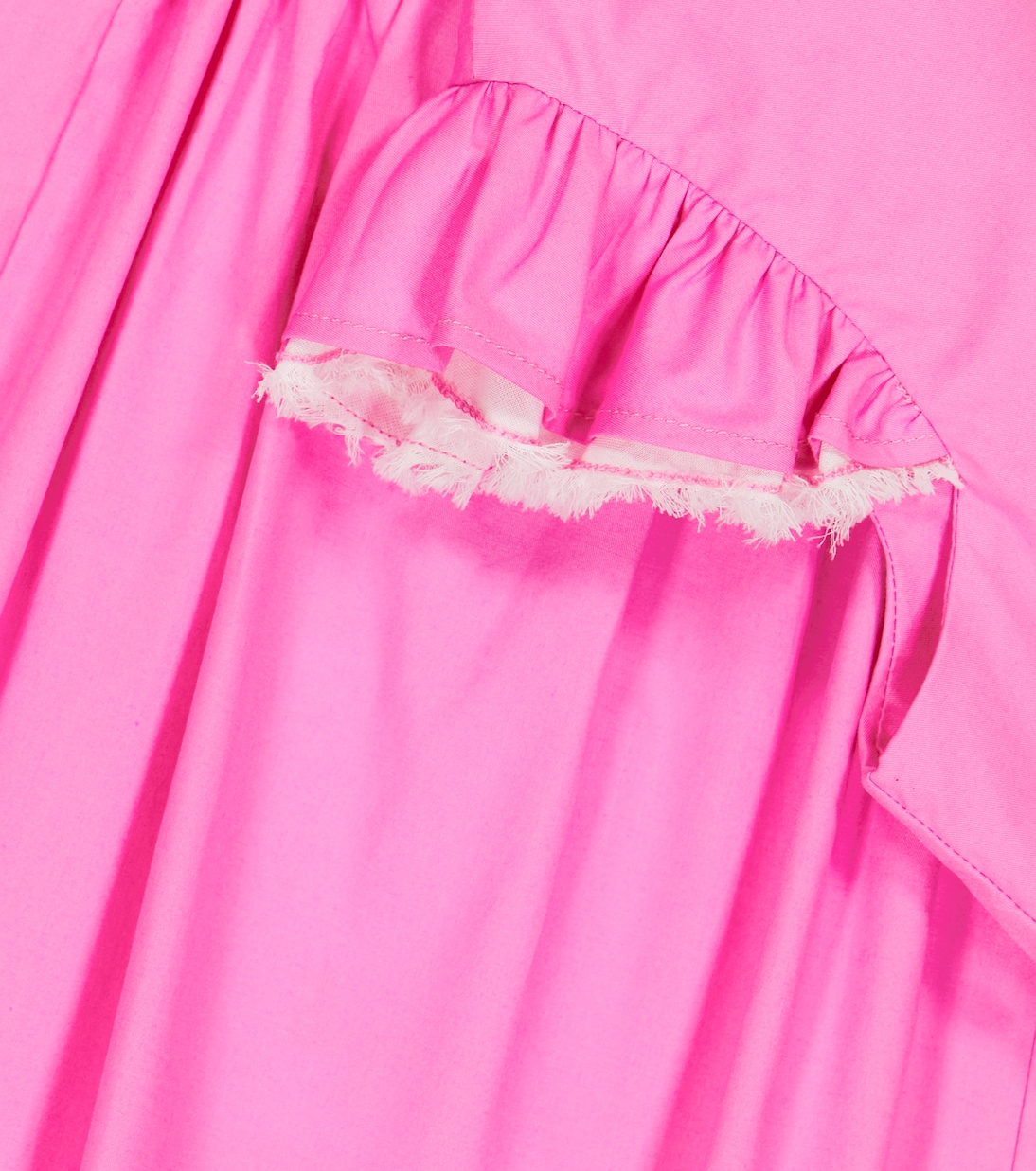 Ruffle-trimmed cotton-blend top | Il Gufo