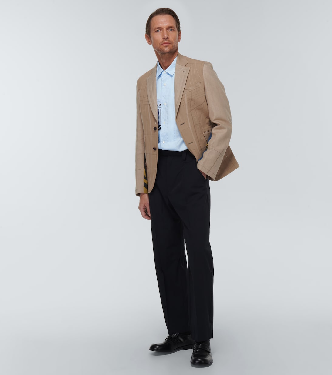 Camisa de cuadros en popelín de algodón | Junya Watanabe