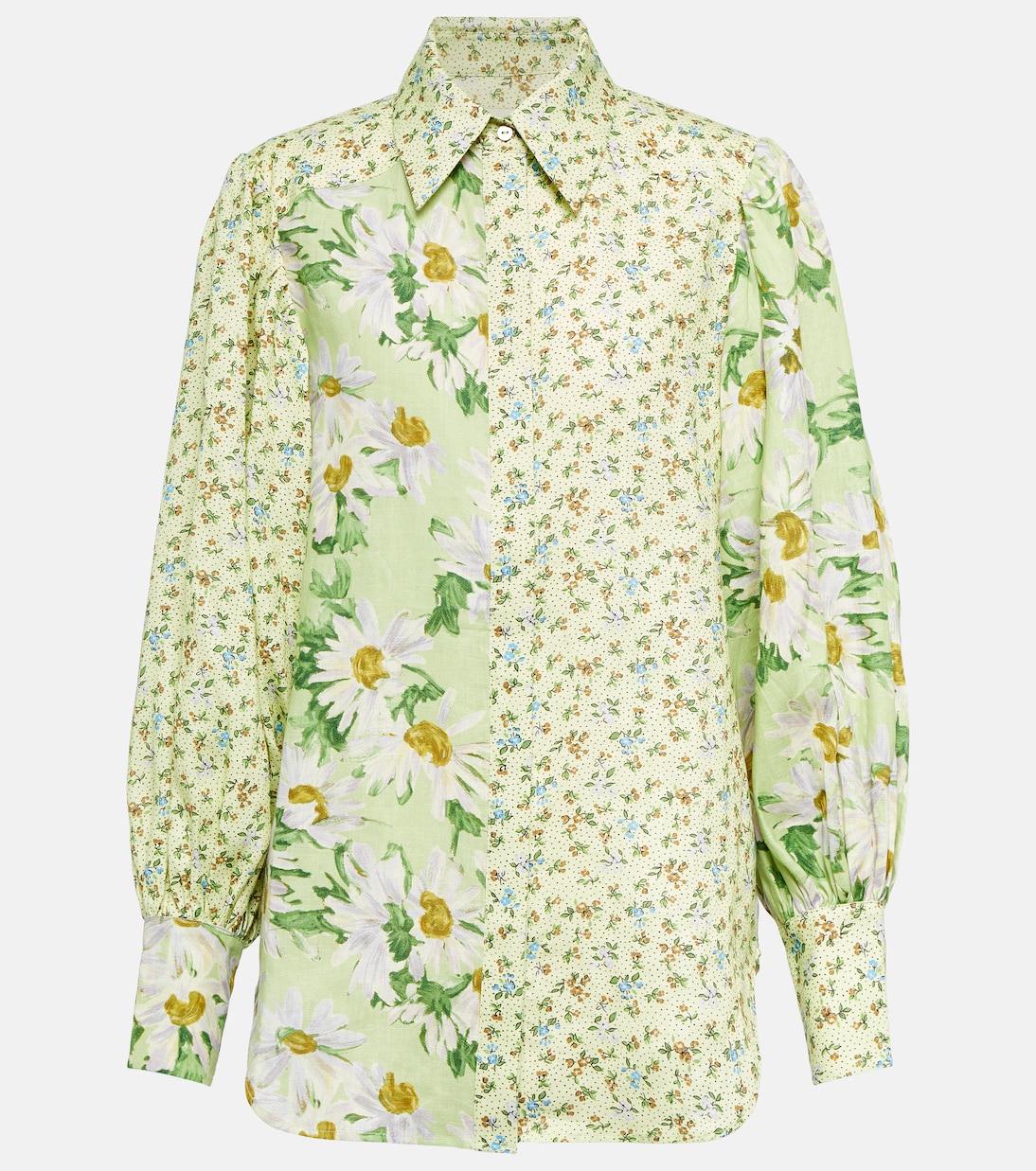 Chemise Astra en lin à fleurs | Alémais