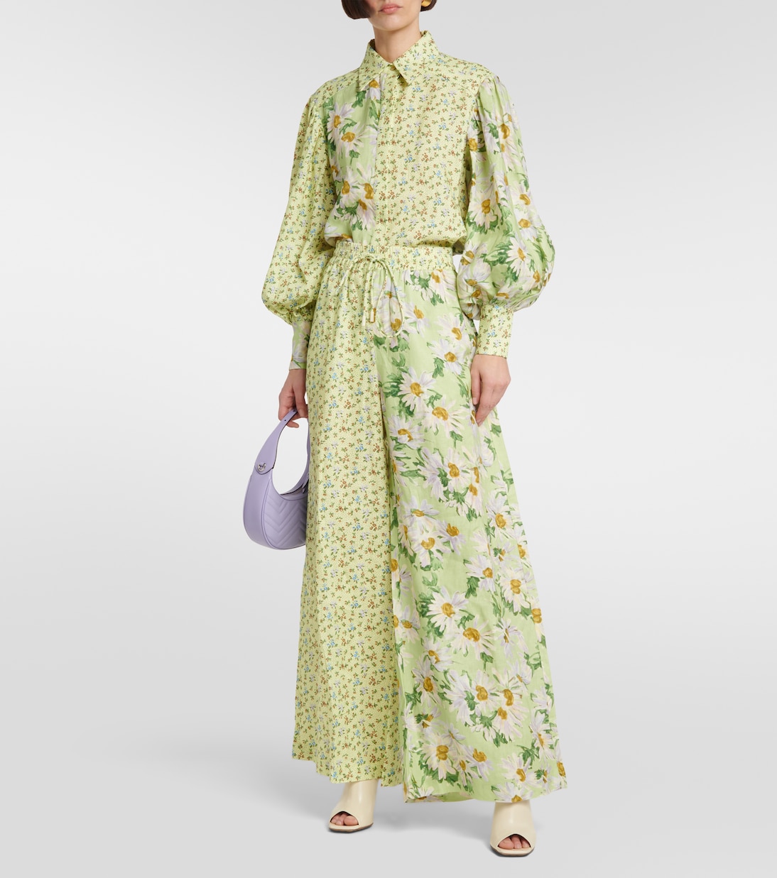 Chemise Astra en lin à fleurs | Alémais