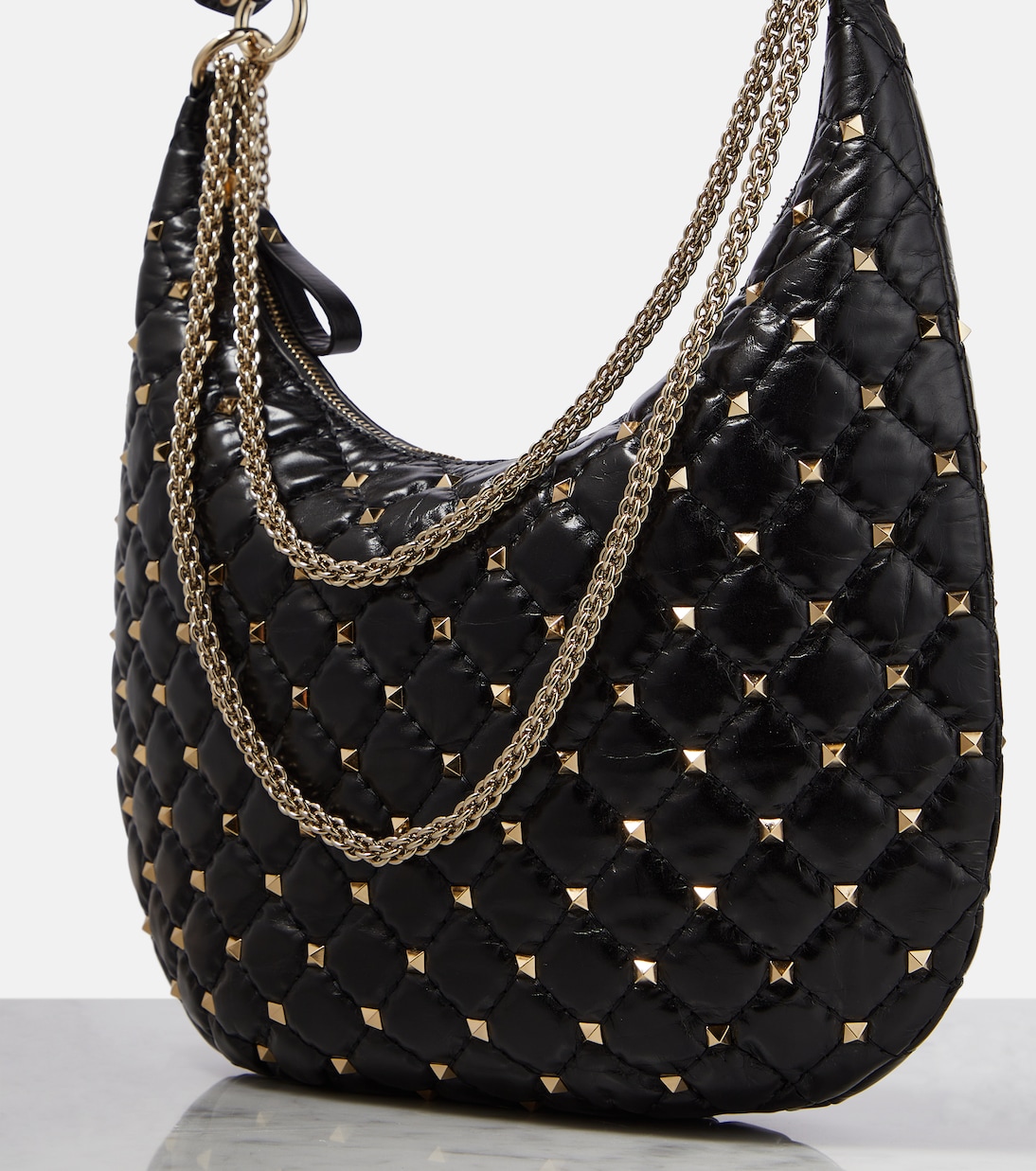 Rockstud Spike Small shoulder bag in black Valentino Garavani Mytheresa