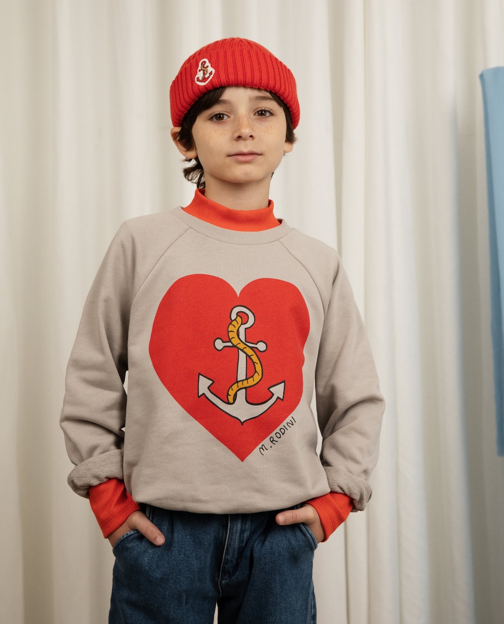 Sudadera de algodón estampada | Mini Rodini