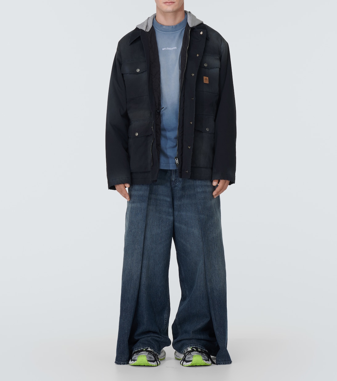 Oversize-Parka aus Baumwoll-Gabardine | Balenciaga