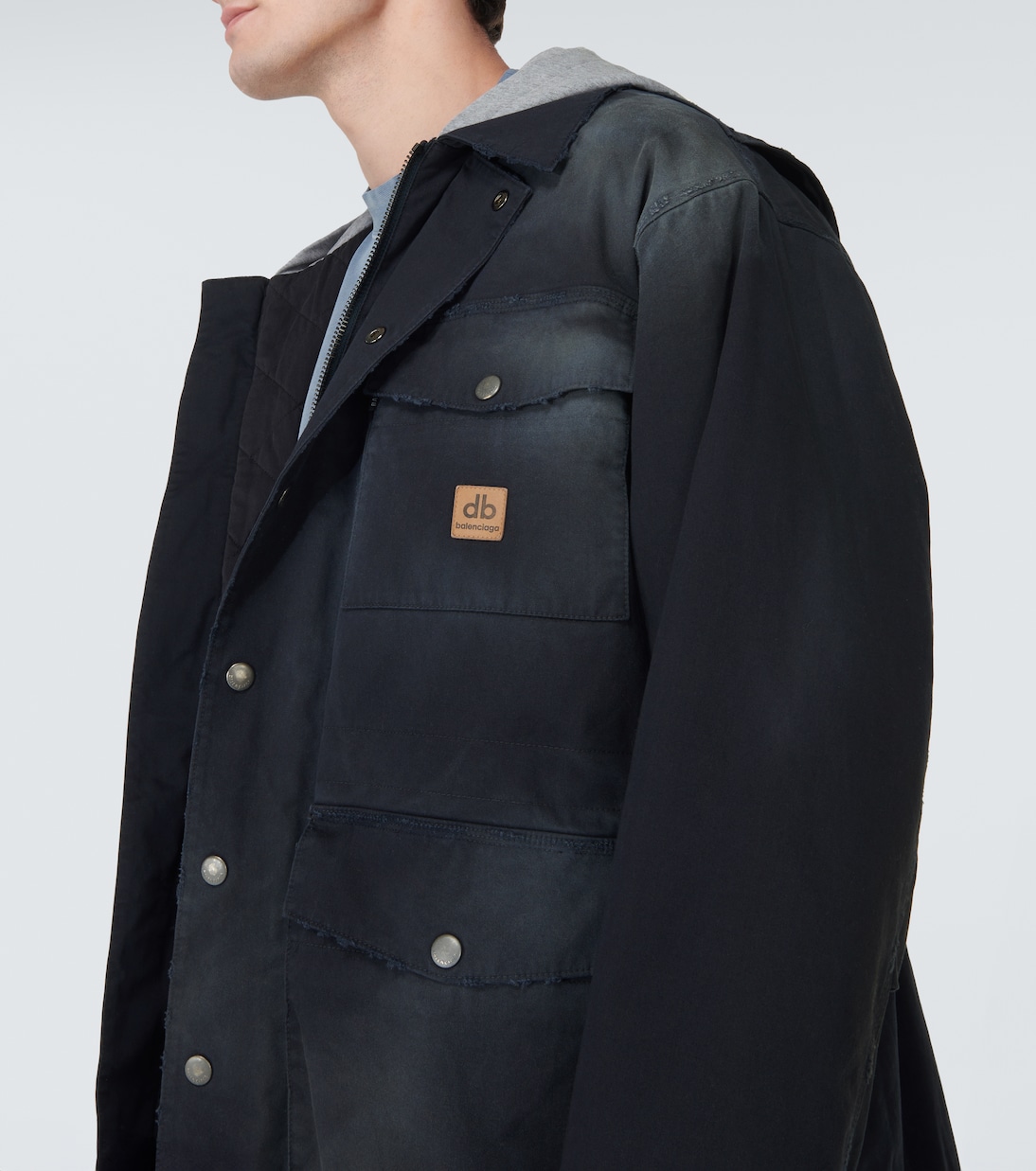 Oversize-Parka aus Baumwoll-Gabardine | Balenciaga