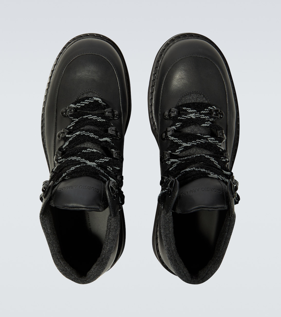 Botas con cordones de piel | Giorgio Armani