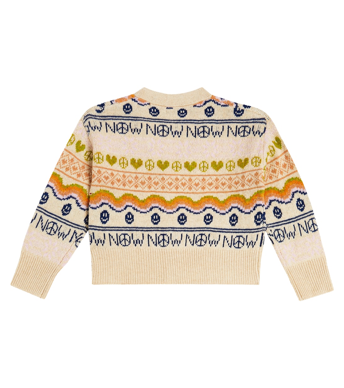 Gilly intarsia wool-blend cardigan | Molo