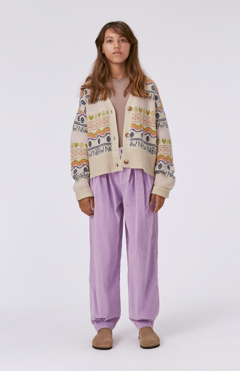 Gilly intarsia wool-blend cardigan | Molo