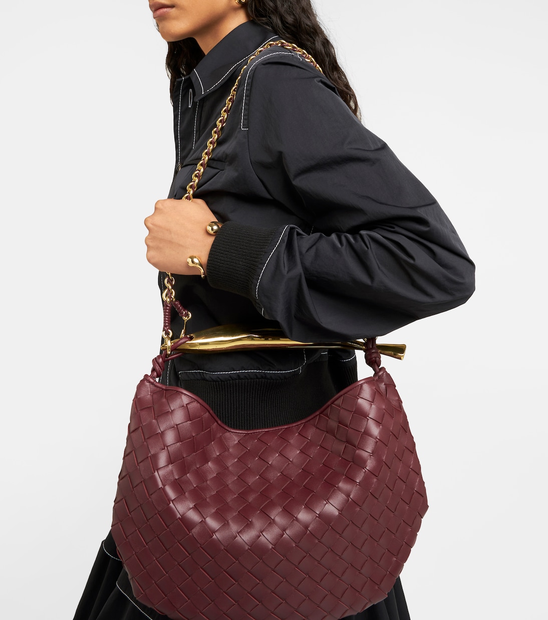 Borsa Sardine Chain in pelle Intrecciato | Bottega Veneta
