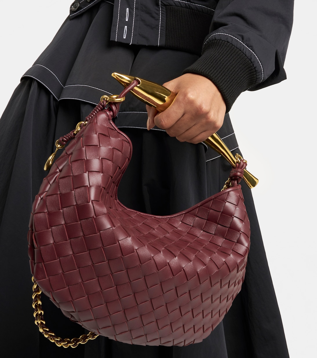 Borsa Sardine Chain in pelle Intrecciato | Bottega Veneta