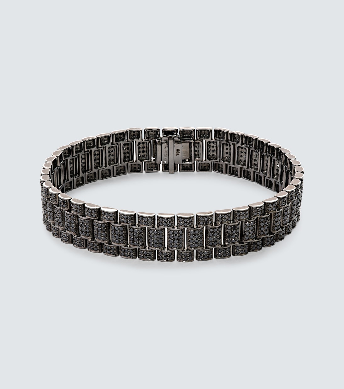 Bracelet Rail Link en or noir 18 ct et diamants | Shay Jewelry