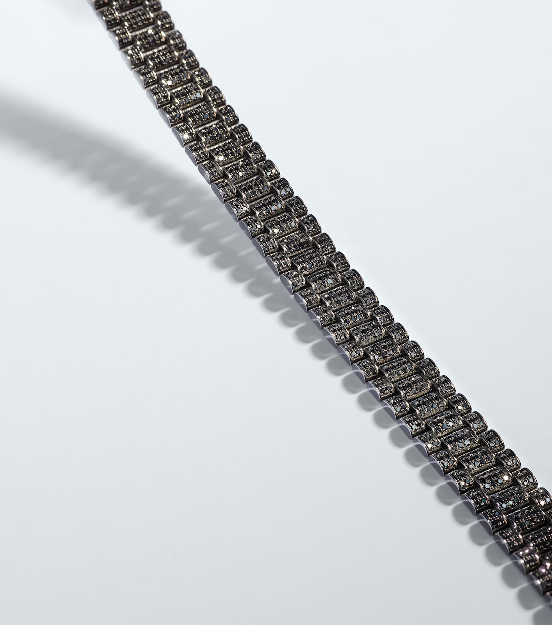 Bracelet Rail Link en or noir 18 ct et diamants | Shay Jewelry