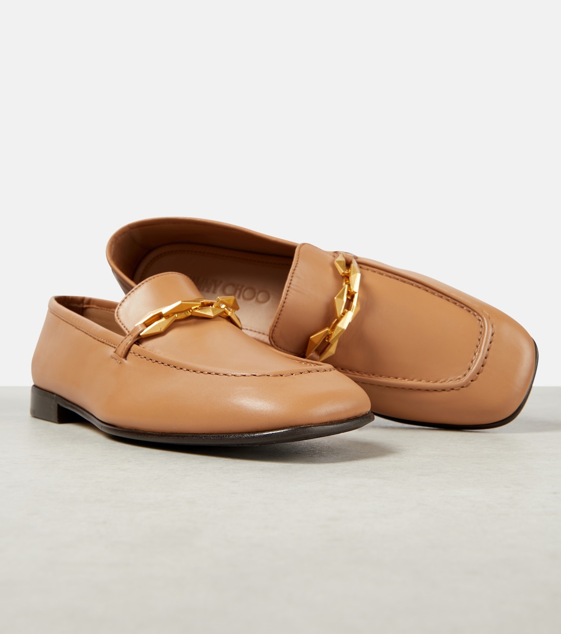 Loafers Diamond Tilda aus Leder | Jimmy Choo