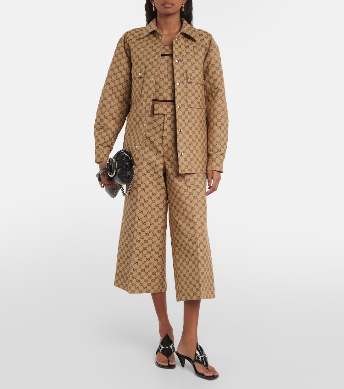 Hemdjacke GG aus Canvas | Gucci