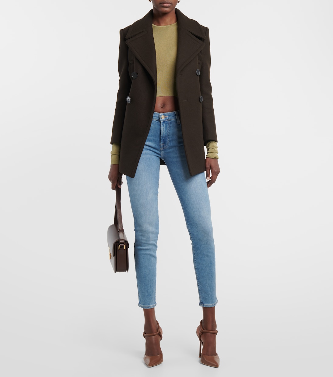 Jean skinny à taille mi-haute | 7 For All Mankind