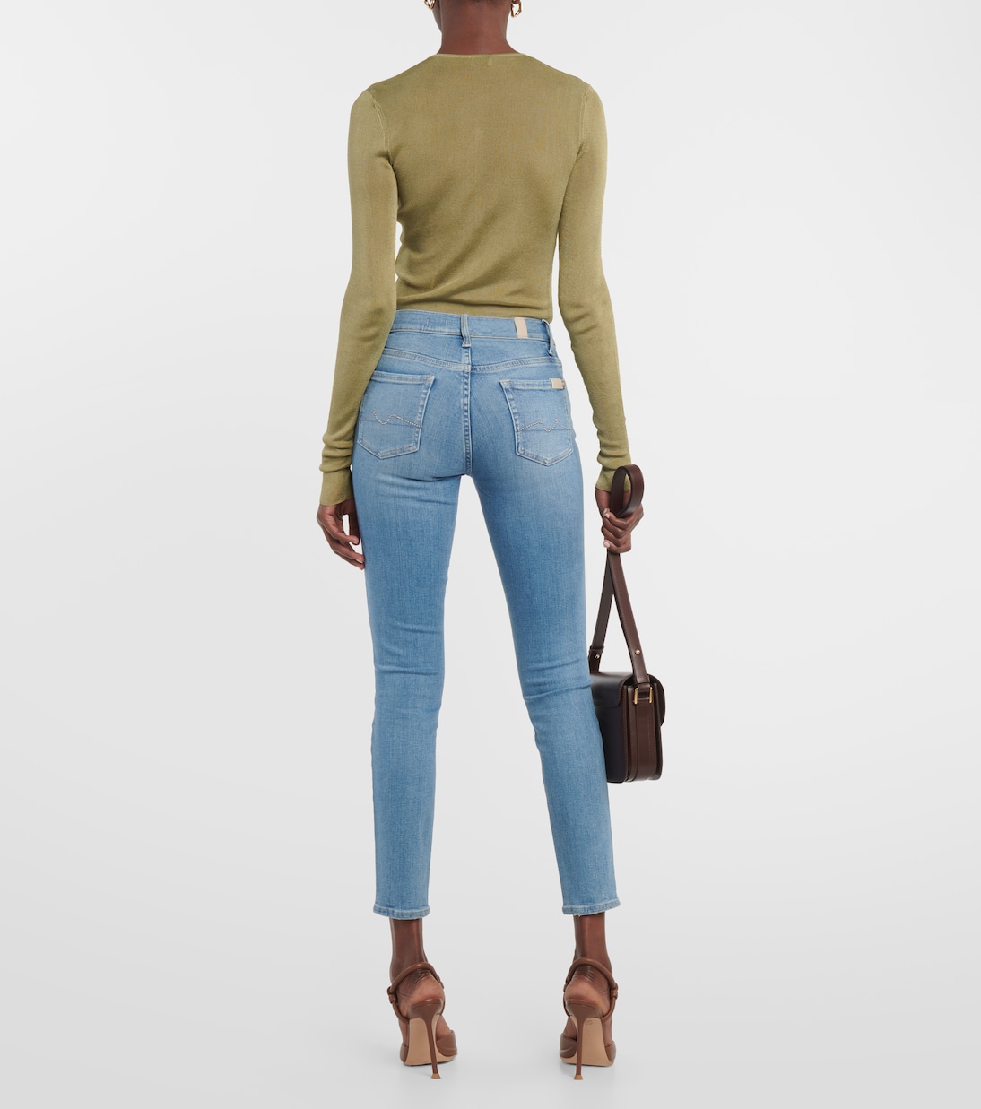Jean skinny à taille mi-haute | 7 For All Mankind