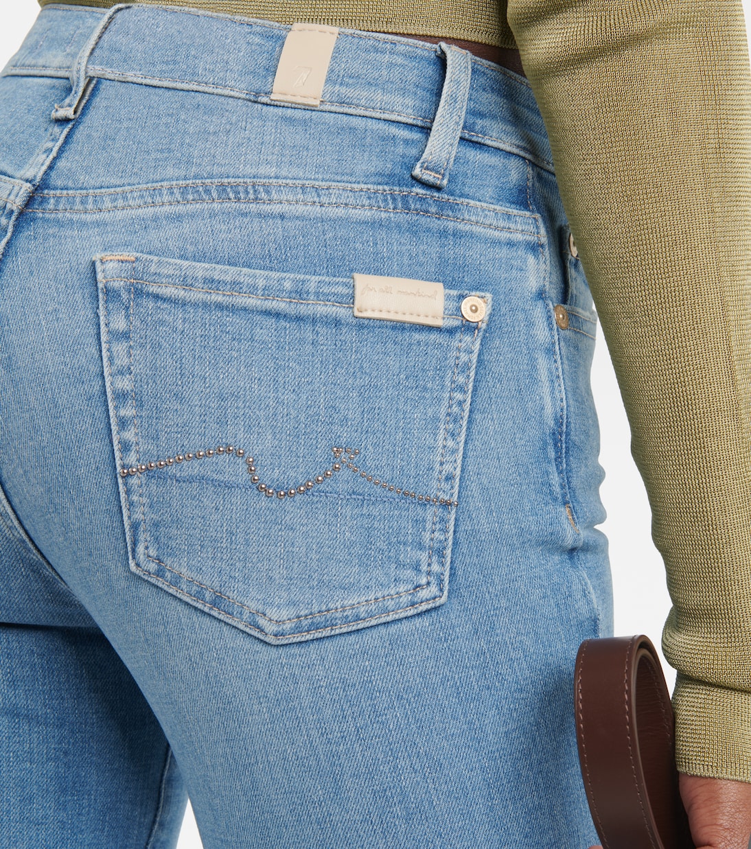 Jean skinny à taille mi-haute | 7 For All Mankind