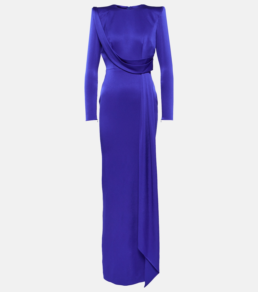 Draped satin gown | Alex Perry